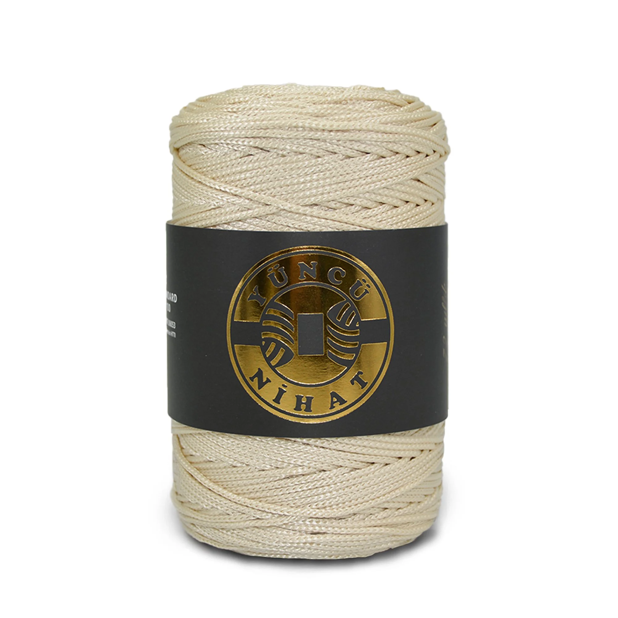 Polyester Makrome İpi - Krem